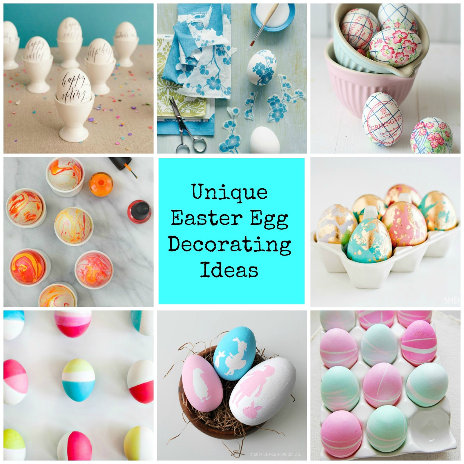 Ideas For Easter Eggs
 anna and blue paperie Creative and Unique diy Easter Egg