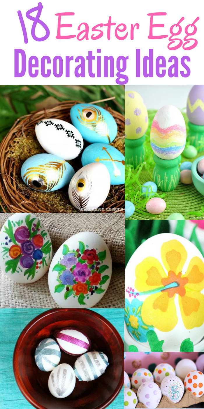 Ideas For Easter Eggs
 18 Easter Egg Decorating Ideas