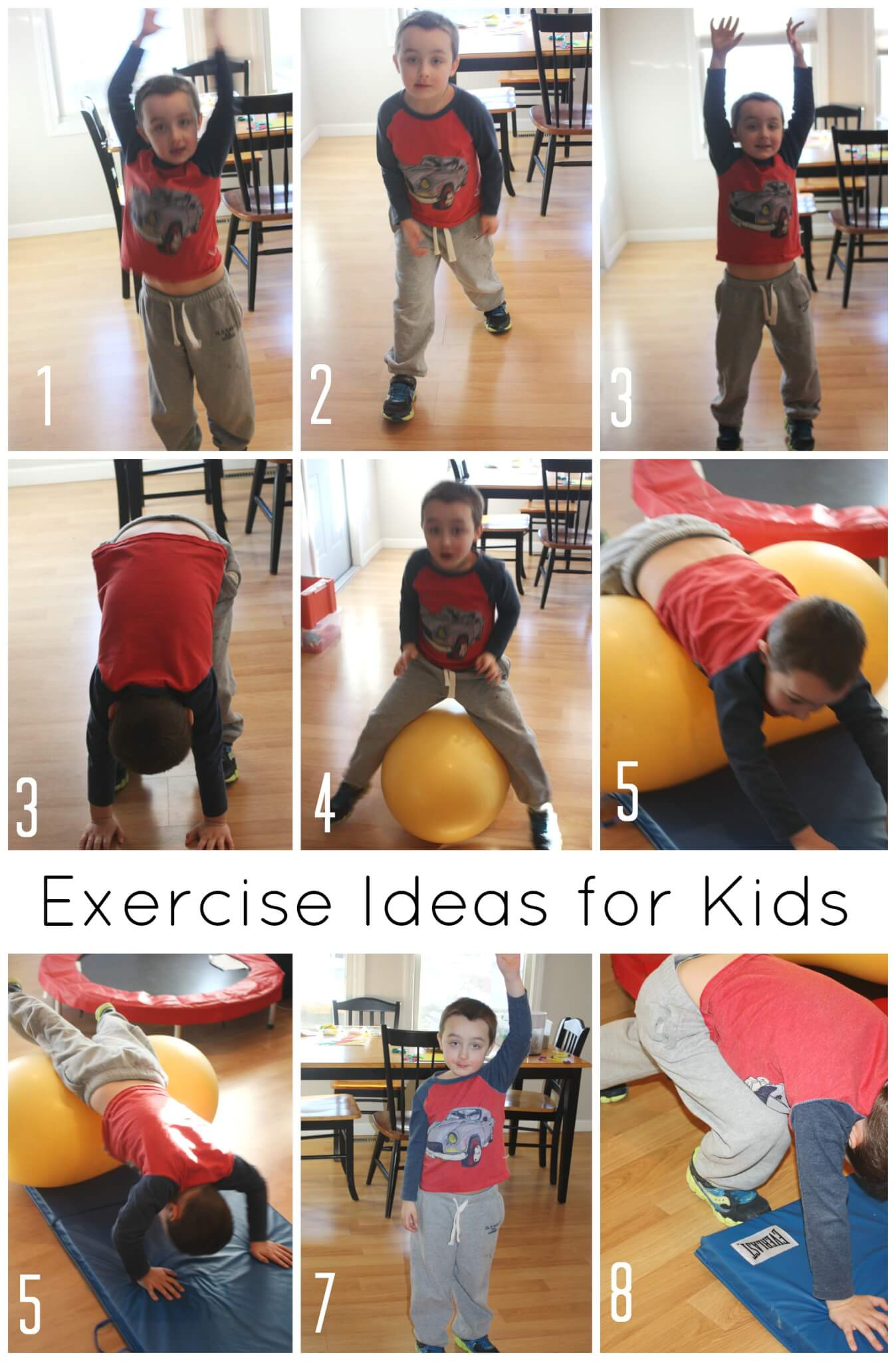 Indoor Exercise For Kids
 Kids Exercises for High Energy Indoor Gross Motor Play