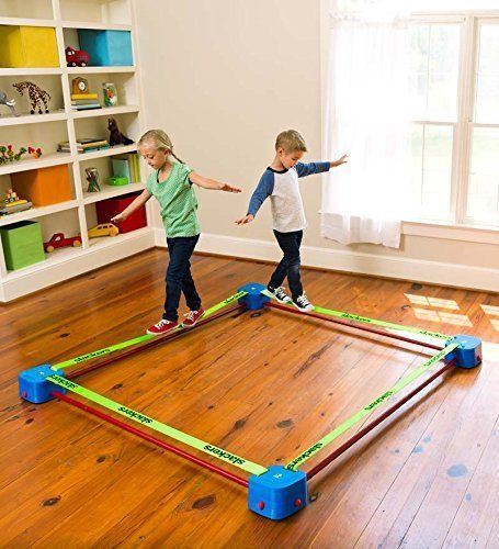 Indoor Exercise For Kids
 Playzone fit Balance Blox Slackline Quad Toy