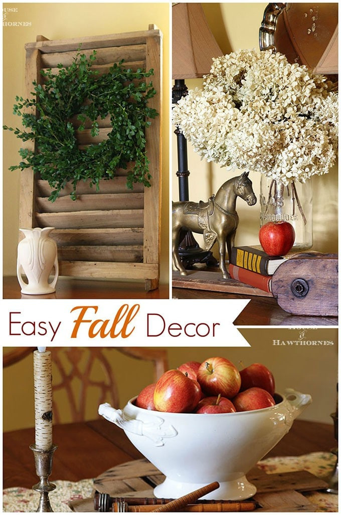 Inexpensive Fall Decorating Ideas
 Inexpensive Fall Centerpiece House of Hawthornes