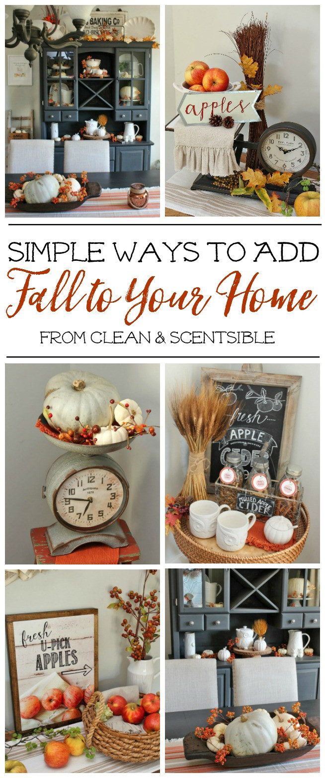 Inexpensive Fall Decorating Ideas
 Simple Fall Decor Inspiration Clean and Scentsible