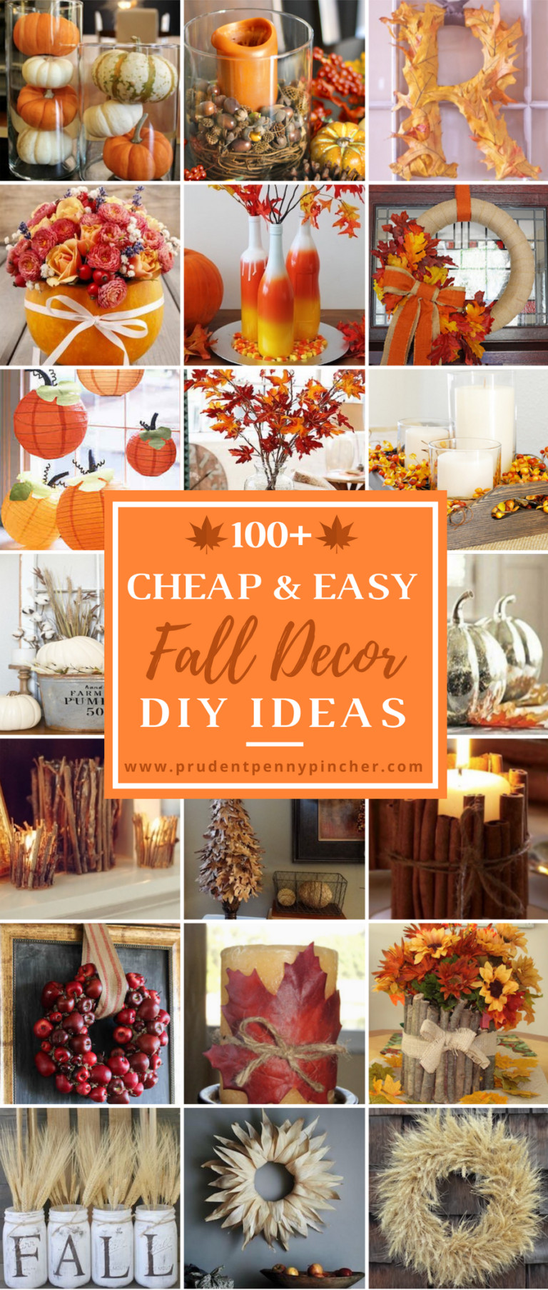 Inexpensive Fall Decorating Ideas
 100 Cheap and Easy Fall Decor DIY Ideas Fall
