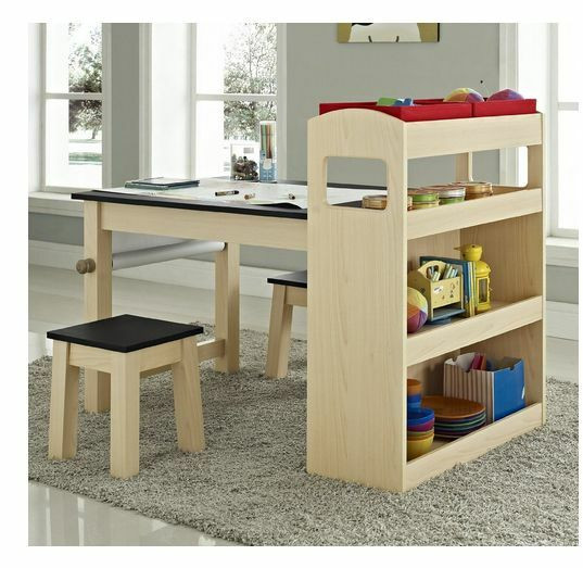 Kids Art Desk With Storage
 Kids Activity Desk Table Furniture Chair Storage Play