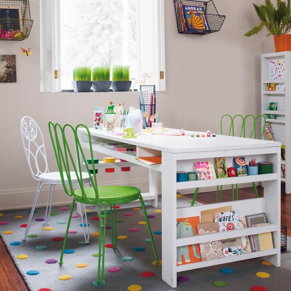 Kids Art Desk With Storage
 Colorful Rug Ideas For Kids Rooms