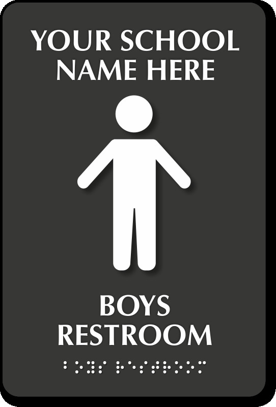 Kids Bathroom Sign
 Boys Bathroom Signs