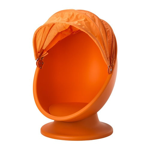 Kids Egg Chair
 IKEA PS LOMSK SWIVEL CHAIR FOR KIDS EGG CHAIR Orange DOME