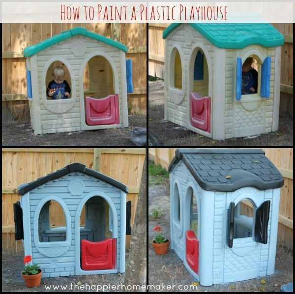 Kids Outdoor Plastic Playhouses
 How to Paint Plastic Outdoor Toys