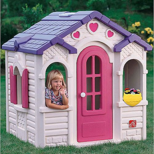 Kids Outdoor Plastic Playhouses
 $279 from walmart Step2 Sweetheart Playhouse Aliza In