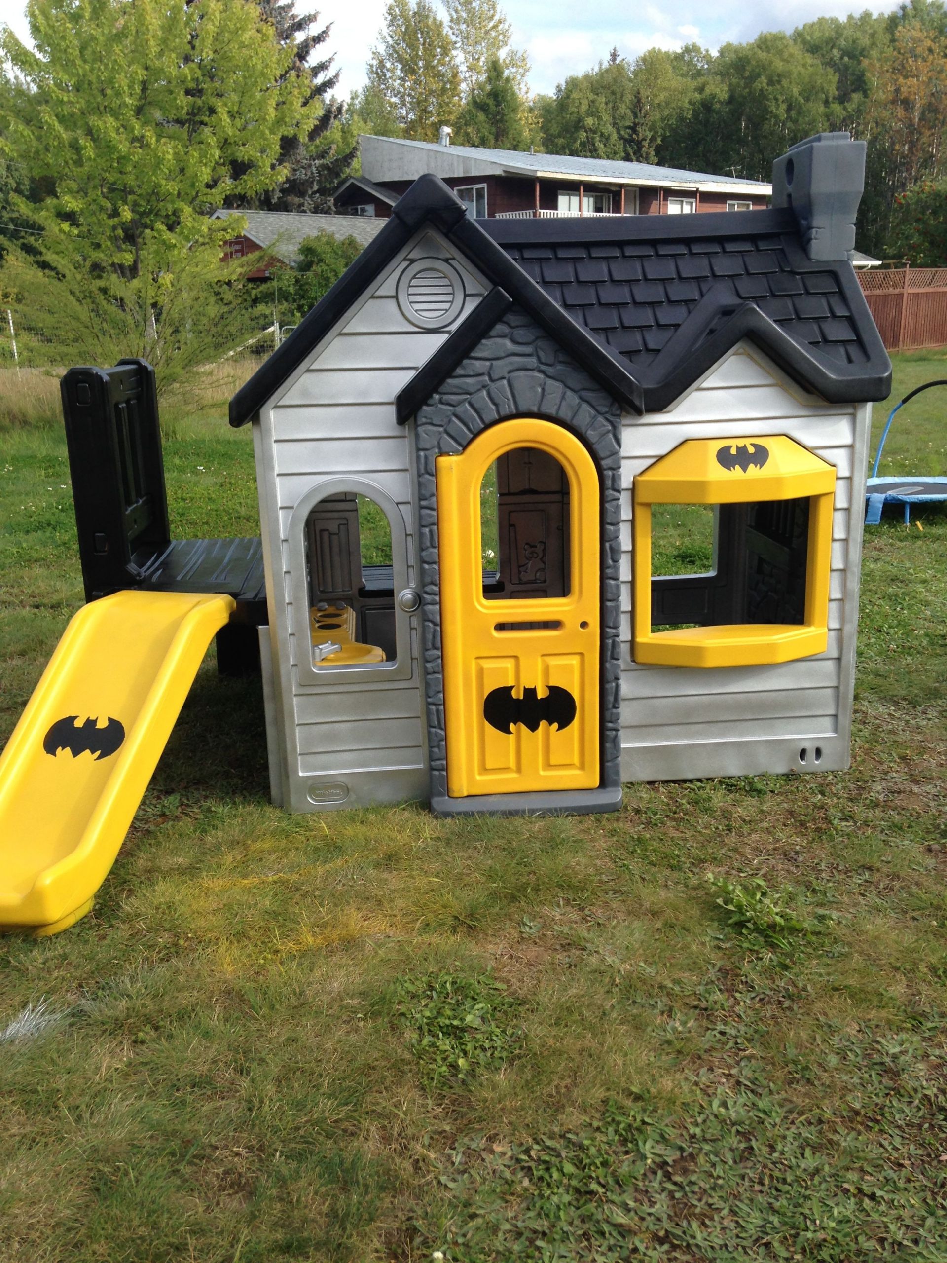 Kids Outdoor Plastic Playhouses
 The playhouse redo and remodel for the kids Batman