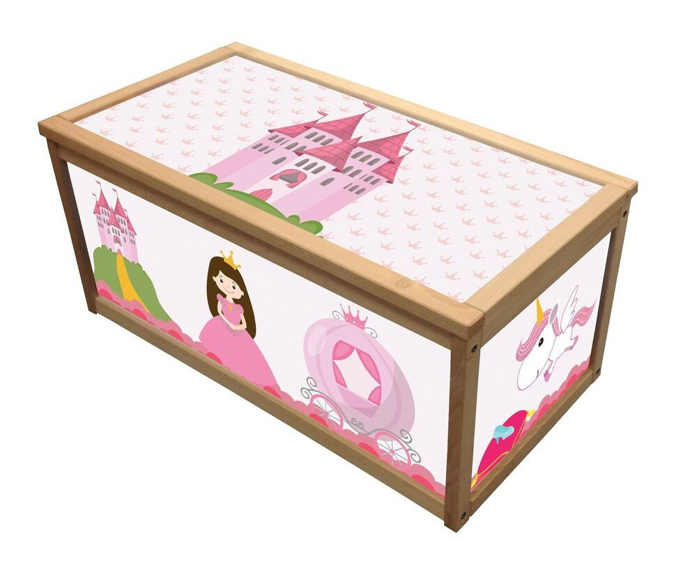 Kids Storage Boxes
 PRINCESS WOODEN TOY BOX STORAGE UNIT FOR GIRLS CHILDREN