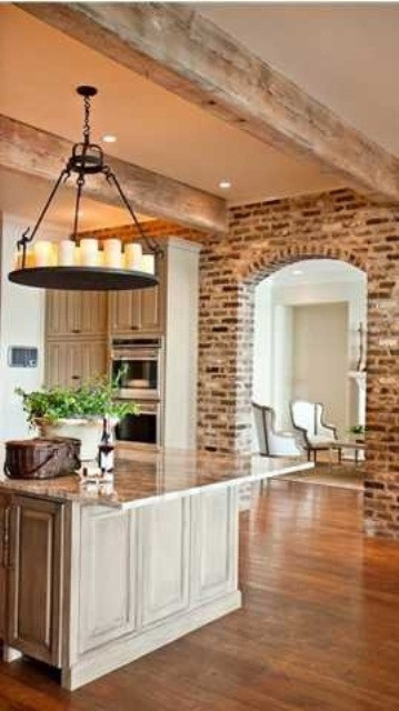 Kitchen Brick Wall
 95 Stylish Kitchens With Brick Walls And Ceilings DigsDigs