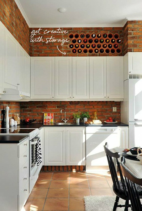 Kitchen Brick Wall
 How to Bring an Industrial Vibe to Your Kitchen Decoholic
