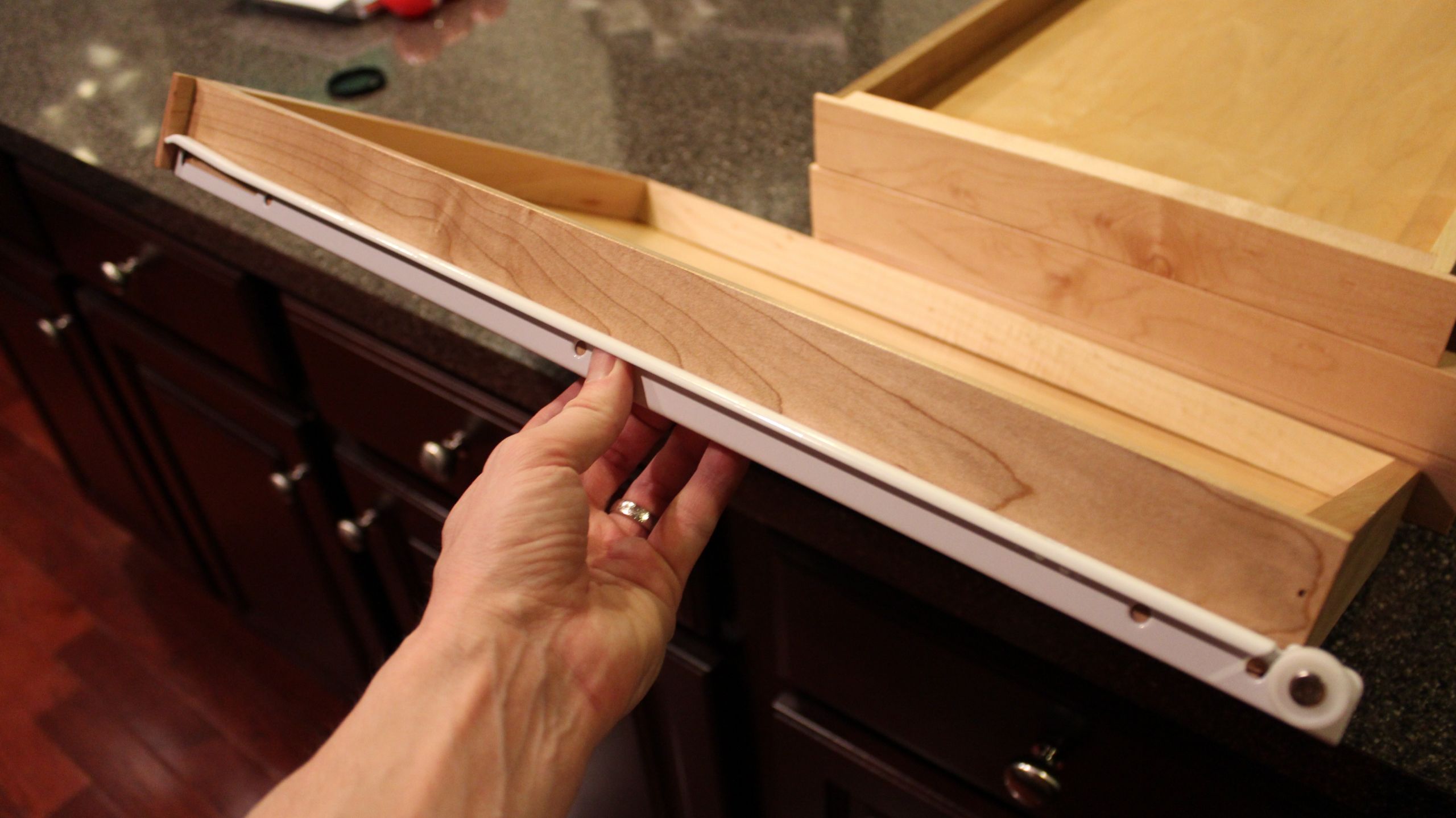 Kitchen Cabinet Slides
 Our Home from Scratch
