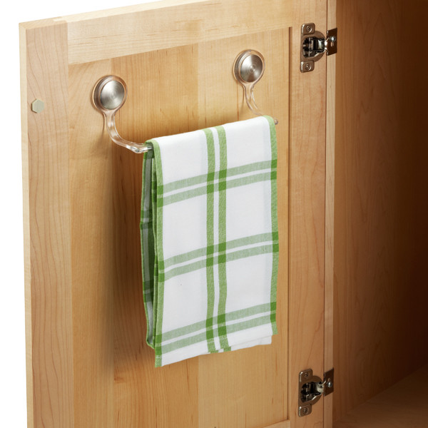 Kitchen Cabinet Towel Bar
 InterDesign Forma Adhesive Towel Bar