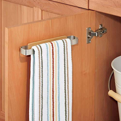 Kitchen Cabinet Towel Bar
 Kitchen Towel Rail Cabinet Door Bar Holder Storage Steel