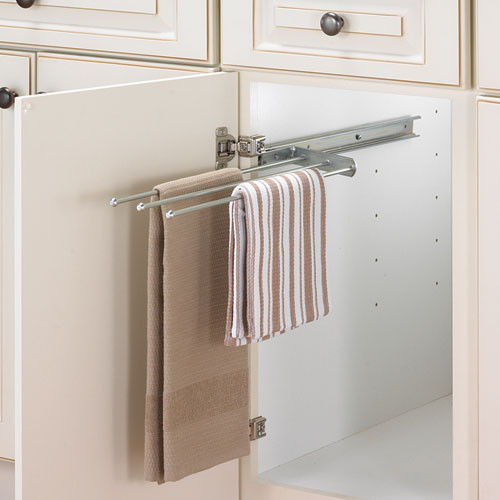 Kitchen Cabinet Towel Bar
 Cabinet Pull Out Towel Bar Chrome in Kitchen Towel Holders