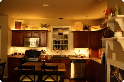 Kitchen Cabinets Lighting Ideas
 Decorating Ideas For The Top Kitchen Cabinets