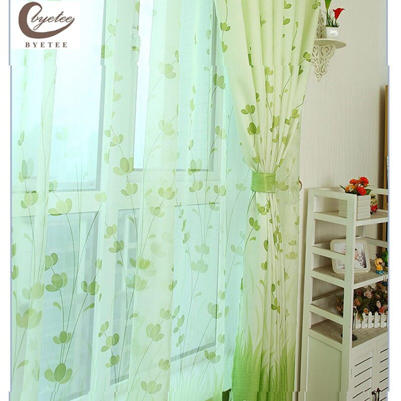 Kitchen Curtain Fabrics Unique Byetee Semi Shading Green Window Door Curtain Fabrics Of Kitchen Curtain Fabrics 