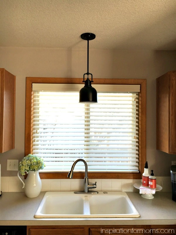 Kitchen Pendant Light Over Sink
 Updating the Kitchen With New Lighting Inspiration For Moms