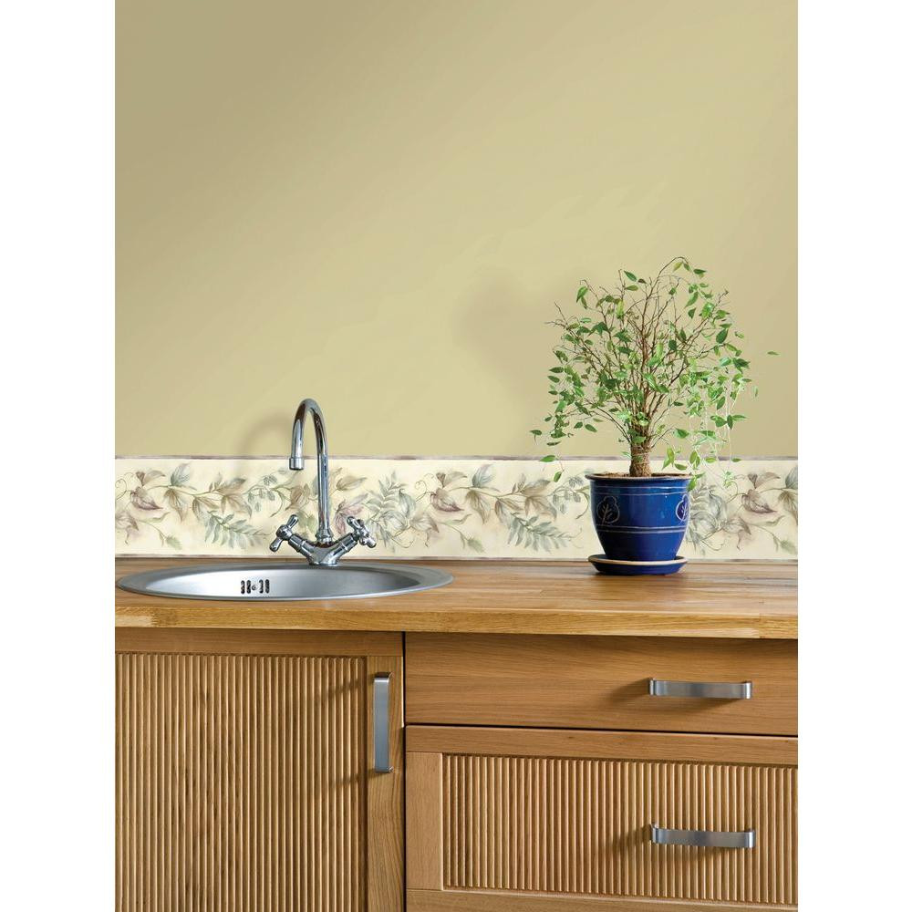 Kitchen Wallpaper Home Depot
 Brewster Kitchen Bath Bed Resource III Leaf Scroll
