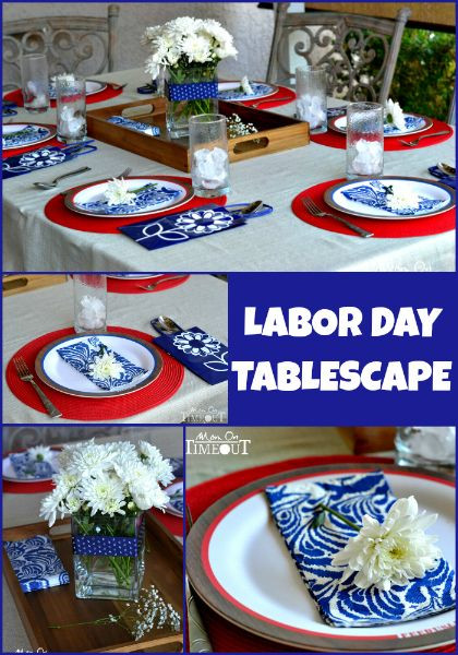 Labor Day Decoration Ideas
 Labor Day Tablescape Ideas from Mom Timeout