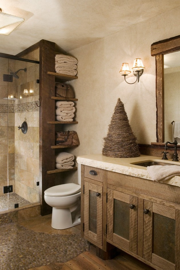 Lake House Bathroom Decor
 15 Heartwarming Rustic Bathroom Designs Perfect For The Winter