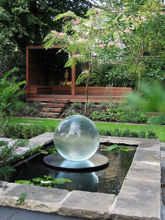 Landscape Fountain Ideas
 30 Beautiful Backyard Ponds And Water Garden Ideas