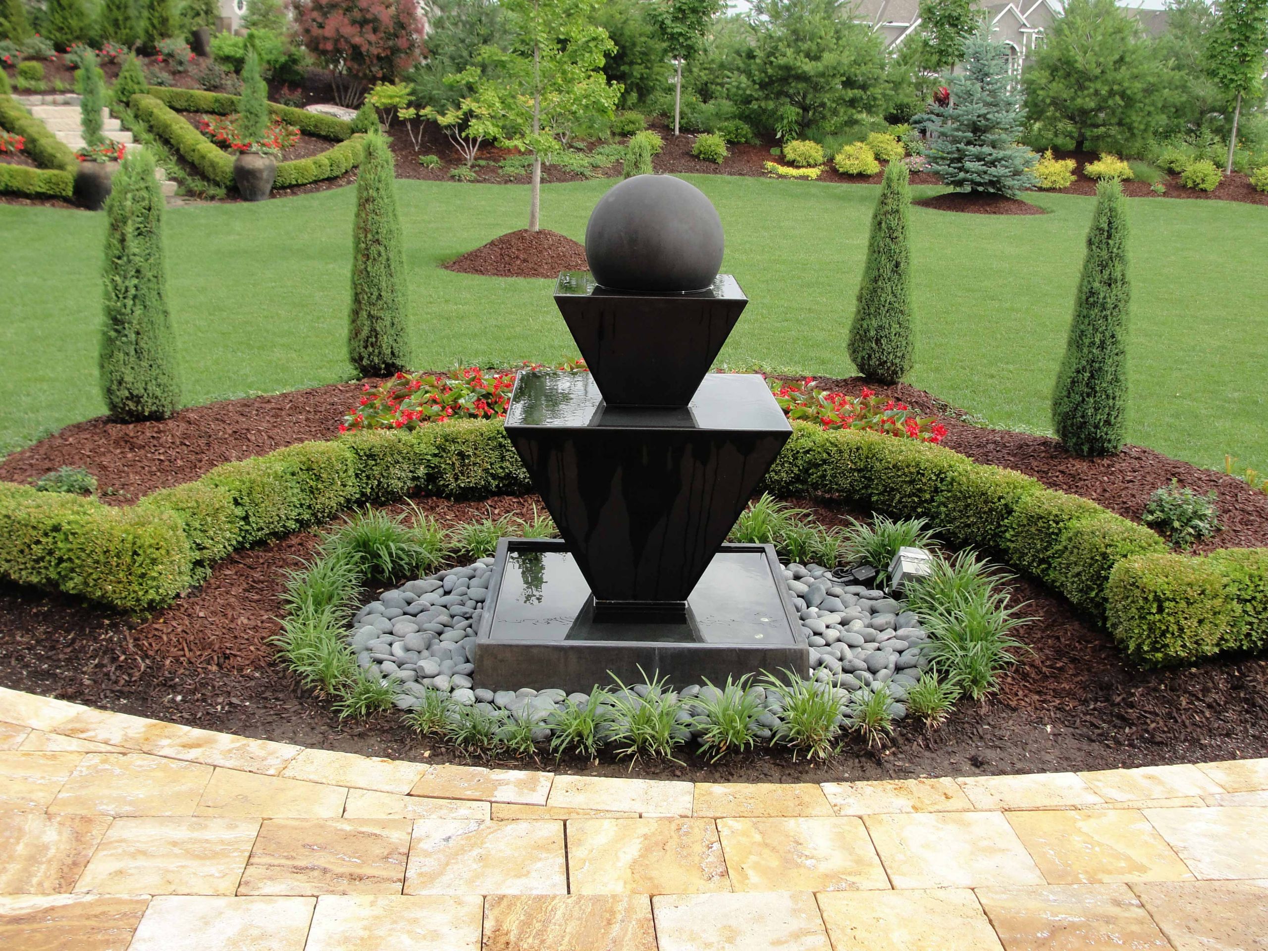 Landscape Water Fountains
 Custom Garden Fountains & Statuary in Kansas City at