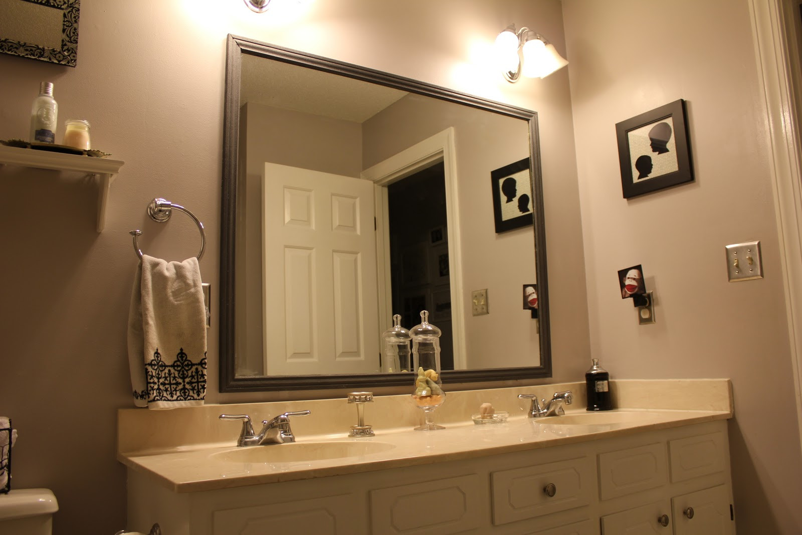 Large Framed Mirrors For Bathroom
 Tips Framed Bathroom Mirrors MidCityEast
