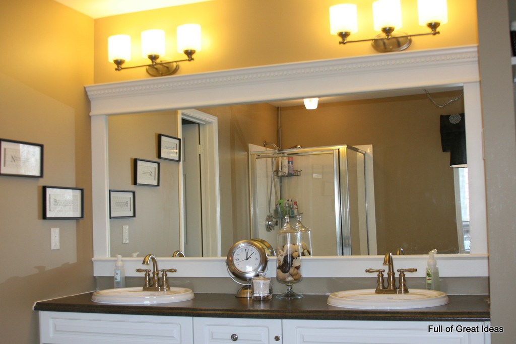 Large Framed Mirrors For Bathroom
 Full of Great Ideas How to Upgrade your Builder Grade