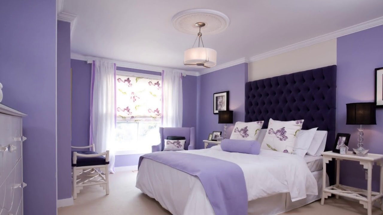 Lavender Bedroom Walls
 Wall Paint Colour bination for Bedroom and Living Room