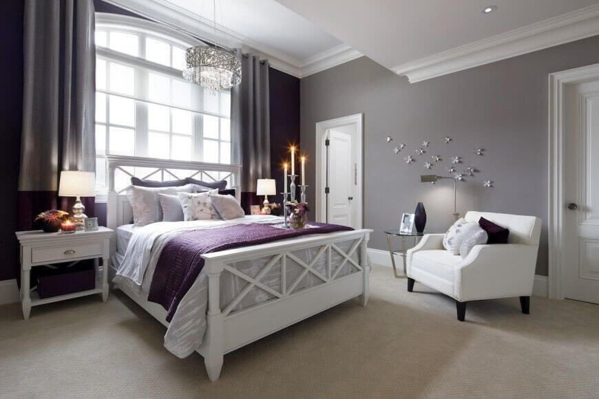 Lavender Bedroom Walls
 28 Beautiful Bedrooms With White Furniture