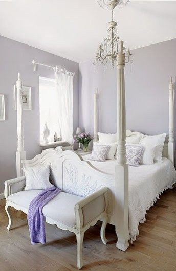 Lavender Paint For Bedroom
 shabby chic villa in poland romantic interiors white home