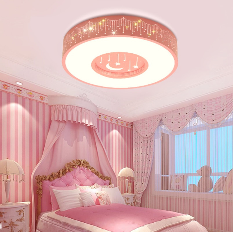 Light Fixtures For Girl Bedroom
 New Children s Light Meteor Shower Pink Round Girl Room