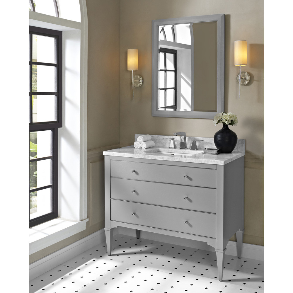 Light Gray Bathroom
 Fairmont Designs Charlottesville 42" Vanity Light Gray