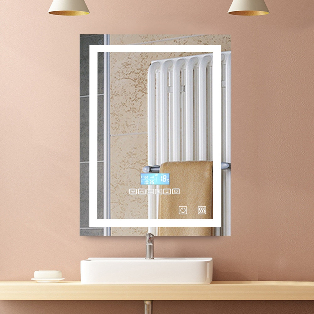 Lighted Bathroom Wall Mirror
 2018 Modern Bathroom LED Light Mirror Waterproof Wall