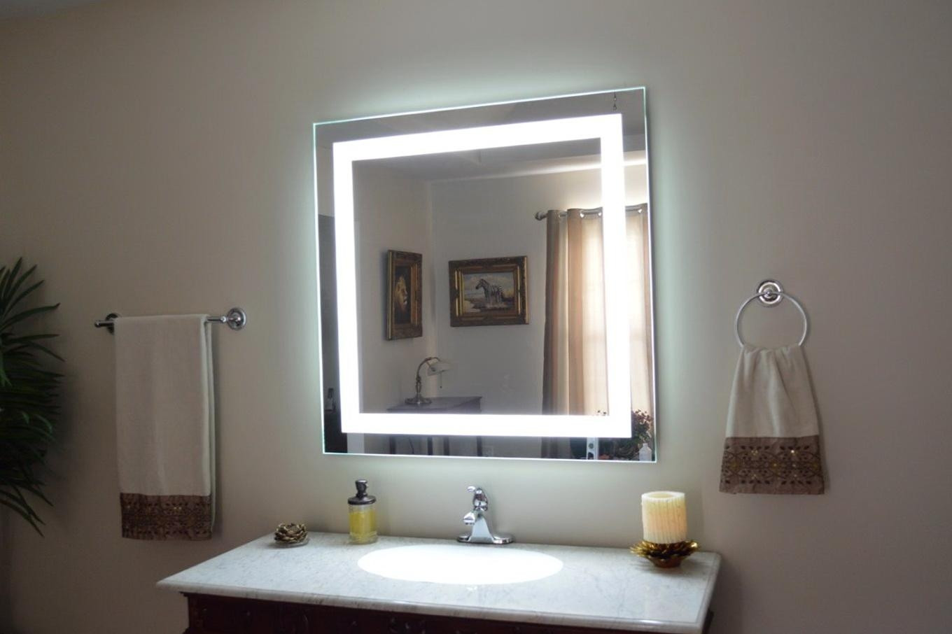 Lighted Bathroom Wall Mirror
 Lighted Vanity Wall Mirrors