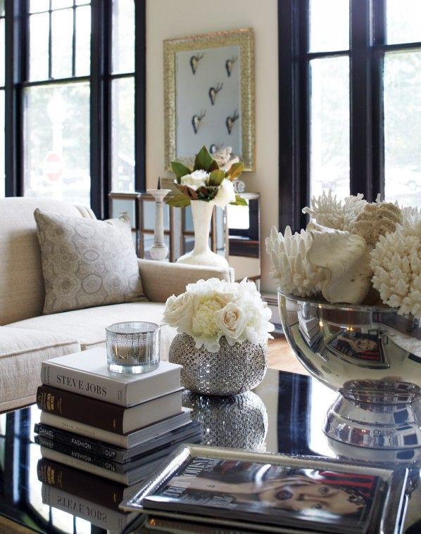 Living Room Centerpieces Ideas
 Beautiful Living room with lovely styled accessories on