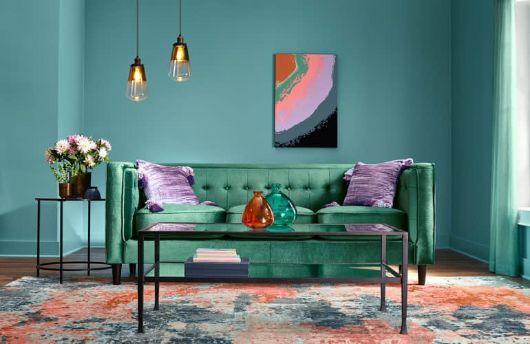 Living Room Color Schemes 2020
 HGTV Home by Sherwin Williams Debuts 2019 Color of the