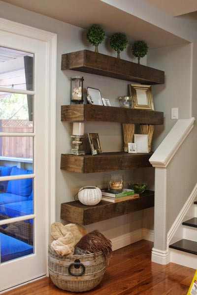 Living Room Shelves Ideas
 50 Rustic Living Room Ideas for 2019
