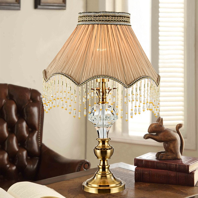 Living Room Table Lamp
 Aliexpress Buy modern table lamp living room fabric
