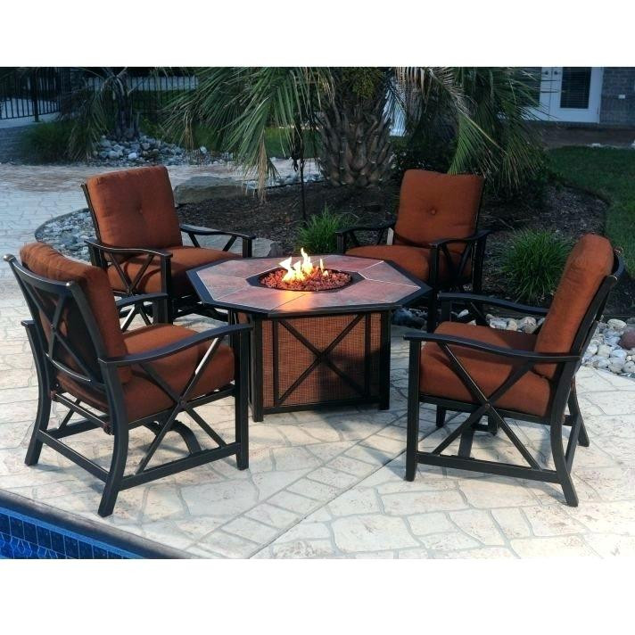 Lowes Fire Pit Patio Set
 Wicker Furniture Patio Fire Pit Sets With Beautiful