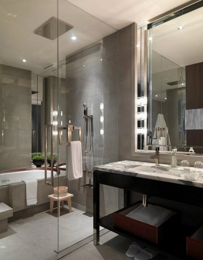 Luxury Bathroom Showers
 Get the luxury look with a tub in the shower