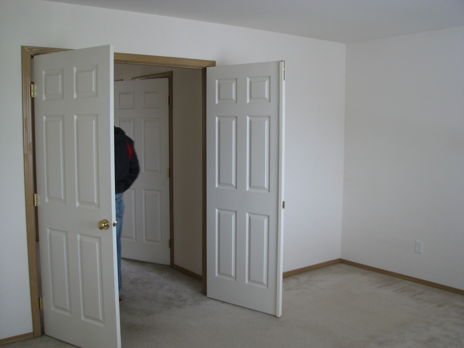 Master Bedroom Double Doors
 Explorations of Jackie & Joe New Mill Creek Rental House