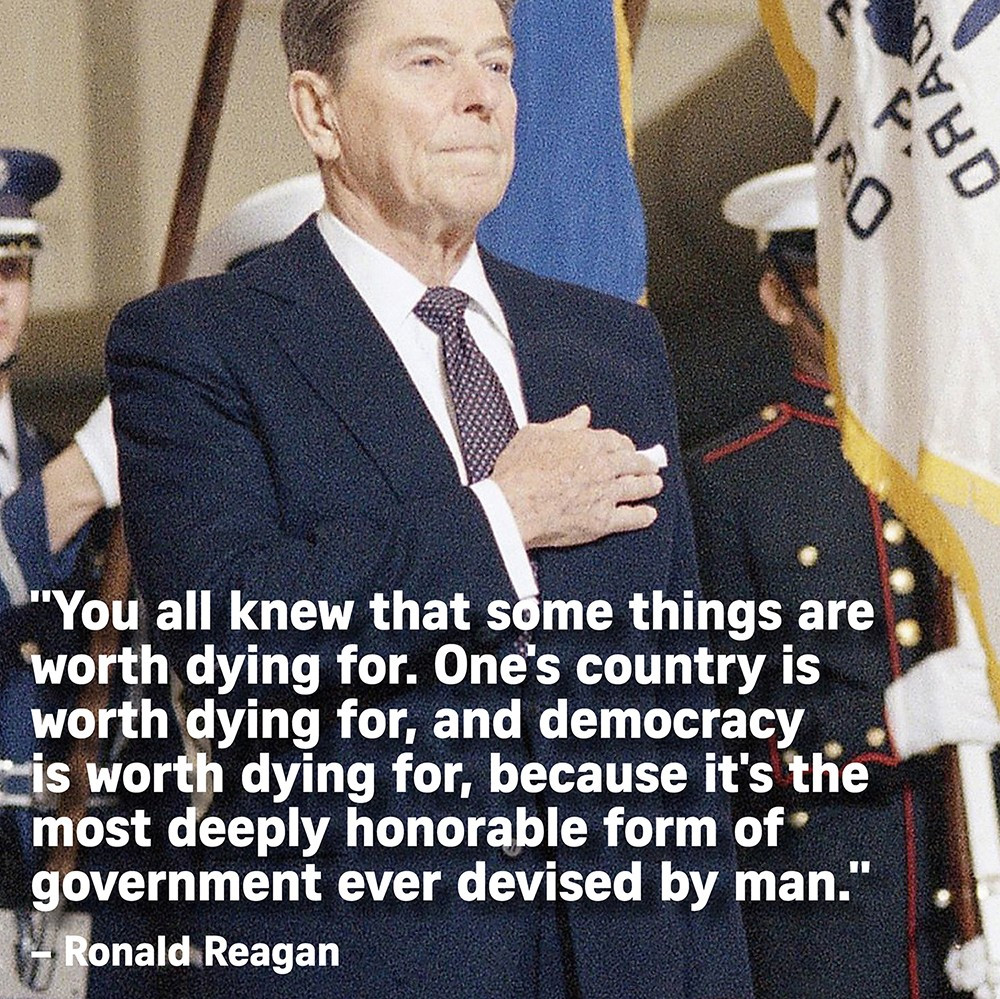 Memorial Day Quotes Ronald Reagan
 Nine quotes capturing the spirit of Memorial Day