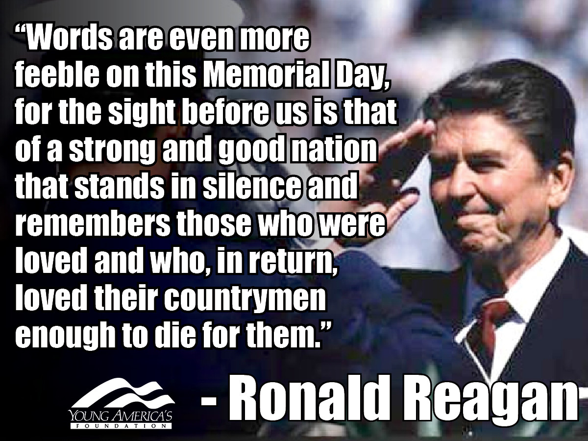 Memorial Day Quotes Ronald Reagan
 Ronald Reagan Quotes Covers QuotesGram