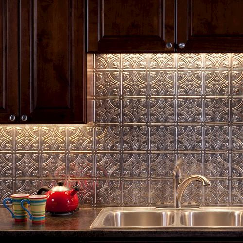 Menards Kitchen Backsplash Tile
 Fasade Traditional 1 18" x 24" Vinyl Tile Backsplash in