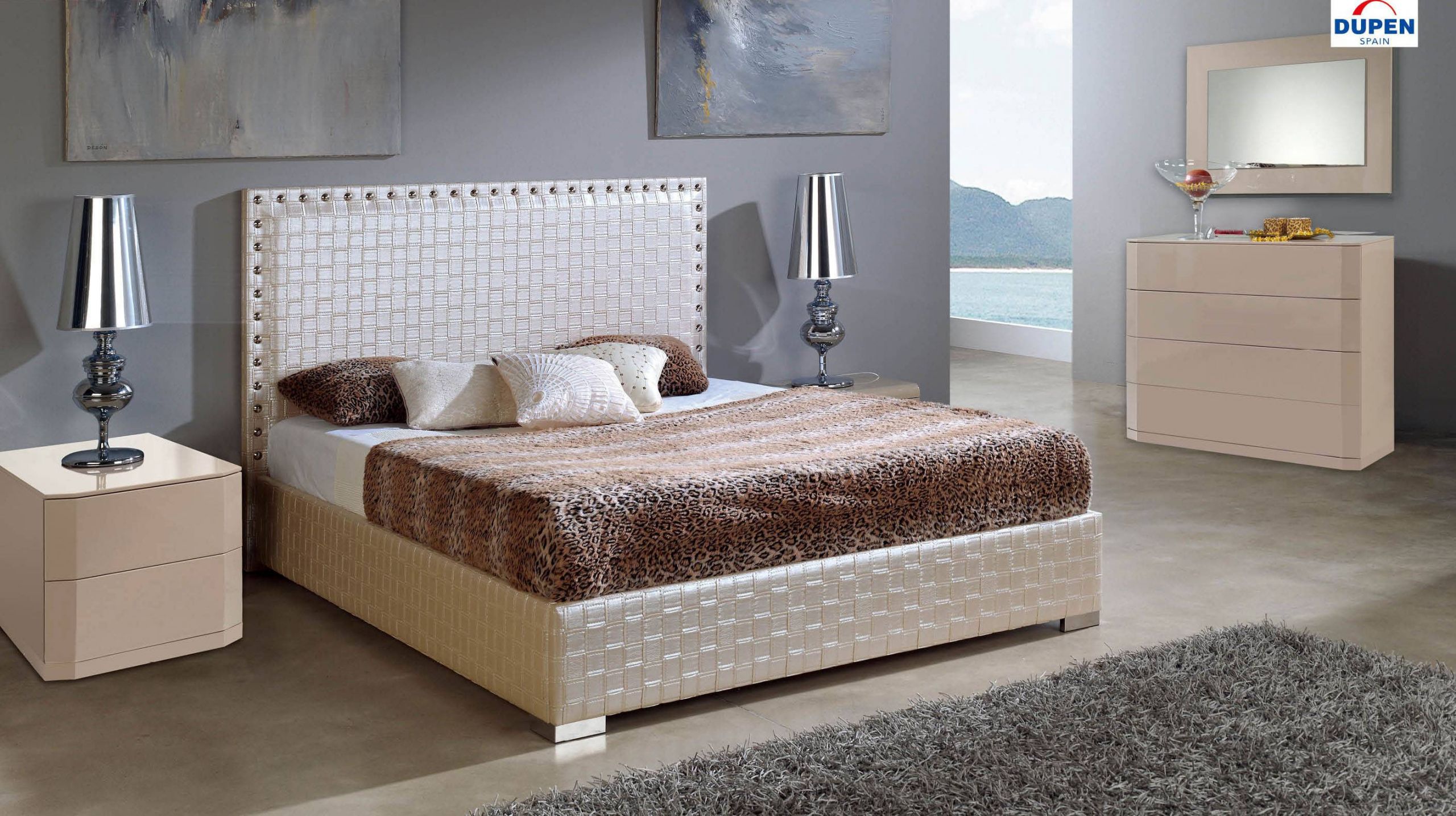 Modern Platform Bedroom Sets
 Made in Spain Leather Contemporary Platform Bedroom Sets