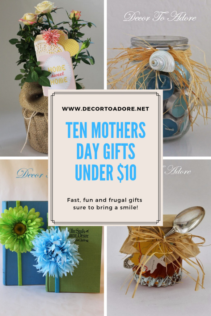 Mother's Day Gifts Under $10
 Ten Mother s Day Gifts Under $10 Decor to Adore